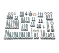 Easyboost Kit de visserie complet 59 vis acier zingué CHC pour MBK Booster Nitro Ovetto Mach-G Stunt Rocket Yamaha Bw's Slider Aerox Jog-R Neo's Aprilia SR Malaguti F10 F12 Moteur Minarelli