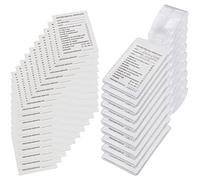 Easyboost Porte Etiquette de Vidange Huile Fiche Carnet de Révision Entretien Auto Filtre Plaquettes Disque Voiture Pochette Protection Plastifiée Carte 85 x 54mm (10 Porte-étiquettes)