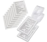 Easyboost Porte Etiquette de Vidange Huile Fiche Carnet de Révision Entretien Auto Filtre Plaquettes Disque Voiture Pochette Protection Plastifiée Carte 85 x 54mm (2 Porte-étiquettes)