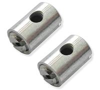 Easyboost Serre Câble de Gaz Ø5x7.5mm Accélérateur Carburateur Poignée Tirage Rapide pour Scooter 50cc Mob Moto Tondeuse Jardin (2 Serre-câbles)