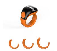 EasyByMall 99999 Count Range Bague Tasbih numérique Noir/rose | Port de charge magnétique, 1 à 2 heures de charge complète, 10 jours en veille, câble USB inclus