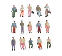 EasyByMall ABS Lot de 100 figurines de petite personne pour construire des scènes de diorama attrayantes (1:100)