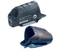 EasyByMall Adaptateur de batterie pour outils électriques Li-ion 12 V 10,8 V avec port de charge USB, convertisseur CC double sortie pour appareils mobiles et accessoires
