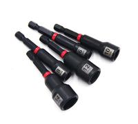 EasyByMall Adaptateur de douille magnétique pour tournevis hexagonal, 65 mm, manchon d'extension en acier au chrome vanadium pour perceuse électrique et visseuse à percussion, ensemble d'outils de