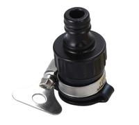 EasyByMall Adaptateur de robinet sans filetage pour système Kärcher Click, raccord de tuyau à vis papillon en acier inoxydable pour robinet intérieur, compatible avec 3 diamètres de tuyau, remplace