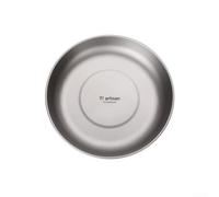 EasyByMall Assiette en titane ultralégère, assiette de camping en plein air, assiette portable avec sac de rangement, pour , pique-nique, randonnée (500 ml)