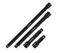 EasyByMall Barre d'extension d'impact de 1,27 cm, rallonge de ouille en acier au chrome vanadium pour réparation automobile, revêtement phosphate robuste, 3/5/10/15"