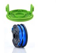 EasyByMall Bobine de rechange pour débroussailleuse RLT6130 avec ligne d'alimentation automatique et couvercle de bobine, compatible avec les modèles RLT6130 et MC489