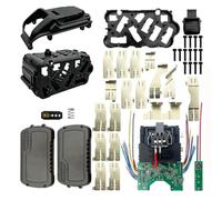 EasyByMall Boîtier de batterie au lithium à 15 cellules pour DeWalt DCB200 20 V, kit d'assemblage de boîtier de protection en plastique avec 15 emplacements principaux, coque de rechange pour