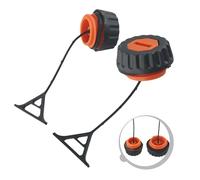 EasyByMall Bouchon de carburant pour tronçonneuse 020/021/023/024/025/026/028/034/036/038/048 - Lot de 2 bouchons de rechange