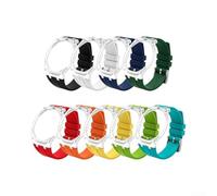 EasyByMall Bracelet incurvé en silicone 20 mm sans espace pour remplacement | Silicone de haute qualité, imperméable à l'eau, résistant à la transpiration, 20 mm de largeur, convient pour échantillon