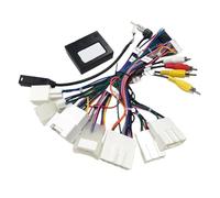 EasyByMall Canbus Boîtier protocole avec adaptateur de ligne arrière pour véhicules Toyota - Câble d'alimentation de navigation Android 12 V - Câblage en cuivre pur - Compatible avec toutes les séries