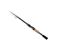 EasyByMall Canne à Pêche Télescopique, Carbone, 1,5 m, Noir, Spinning, Casting, Truite, Bar, 120 g, 1.5 m
