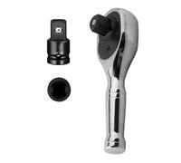 EasyByMall liquet 0,6 cm Longueur 9,2 cm 72 dents | Poignée courte, longueur de 9,2 cm, travail en zone confinée, prise en main ergonomique, rangement facile