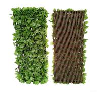 EasyByMall Clôture Artificielle, Protection UV, Rouleau de Clôture pour Mur de Jardin Extérieur (#2) - Vert - Plastique - Jardin