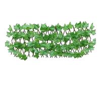 EasyByMall Clôture artificielle rétractable pour décoration de jardin ou cour extérieure, 40 cm, vert artificiel pour terrasse et événements