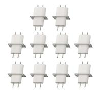 EasyByMall Convertisseur de prise magnétron à 4 broches pour four à micro-ondes, connecteur de remplacement en plastique haute température pour modèles OEM Galanz Haier, blanc
