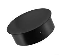 EasyByMall Couvre-trou de cheminée, Couvre-tuyau de poêle, 50-200 mm, Couvre-cheminée en acier inoxydable, Couvre-tuyau de poêle pour trou de cheminée, Bouchon de fin de tuyau de cheminée (90 mm)