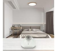 EasyByMall E27 Support de lampe en céramique, douille en porcelaine haute température pour lampes chauffantes industrielles, vivariums de reptiles et incubateurs d'œufs, blanc