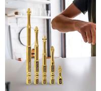 EasyByMall Embout de tournevis cruciforme PH2 en alliage d'acier K5, tête de perceuse magnétique antidérapante de qualité industrielle avec tige hexagonale de 6,3 mm pour tournevis électriques et