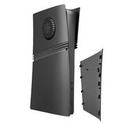 EasyByMall Façade avec grille d'aération et filtre pour PS5 Pro Digital Edition, coque de rechange en ABS, noir