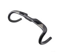 EasyByMall Guidon De Vélo De Route En Fibre De Carbone, Barres De Chute Léger De 31,8 Mm, Guidon À Pignon Fixe 380/400/420/440 Mm (380 Mm), Noir