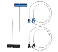 EasyByMall Ikejime Kit de pêche avec fils en acier inoxydable, kit d'outils de pointe pour la pêche en mer, comprend une aiguille creuse et des fils longs pour thon maquereau