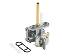 EasyByMall Interrupteur de robinet de carburant en alliage d'aluminium pour Kawasaki EN500 Vulcan 500 1996-2009, ZR750 Zephyr 1991-2006, ZR400 ZRX 1994-2008