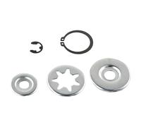 EasyByMall Jeu de rondelles de pignon d'embrayage pour tronçonneuses Husqvarna MS381, MS380, 038 - avec rondelles et E-Clip/Circlip (OEM 1119 162 8915, 1119 642 7800)