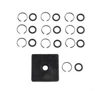 EasyByMall Kit complet de clips de bague de retenue avec joints toriques et enclume pour clé 1/2" 10 pièces