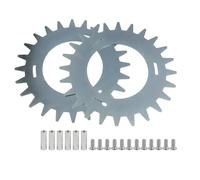 EasyByMall Kit de clous antidérapants pour robot tondeuse à gazon Segway Navimow série H (H500E, H800E, H1500E, H3000E-VF) - Acier 210 × 2,0 mm, Argent