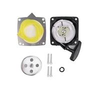 EasyByMall Kit de démarrage avec plaque de traction pour débroussailleuse et tondeuse à gazon - Métal et plastique, 7 pièces de rechange avec griffe, vis, rondelle, tuyau de carburant