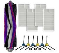 EasyByMall Kit de filtre à brosse latérale pour aspirateur robot M9, Eureka NERE10s E10S, Obode A8