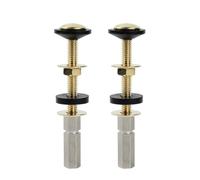 EasyByMall Kit de fixation pour réservoir de WC à cuvette - Boulons d'accouplement étroits avec joints en caoutchouc pour joint de réservoir de WC à cuvette - Acier au carbone
