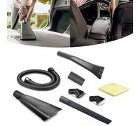 EasyByMall Kit de nettoyage intérieur de voiture compatible avec Karcher 2.863-304.0, 7/8 pièces avec tube d'extension, suceur plat, brosses pour aspirateur humide/sec