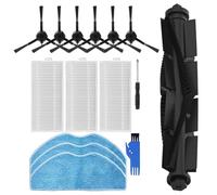 EasyByMall Kit de pièces de rechange pour aspirateur robot compatible avec 360, Botslab S8/S8 Plus, EZVIZ RE4/RE5 Plus - Comprend une brosse principale, des brosses latérales, des filtres, des