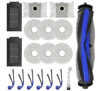 EasyByMall Kit de pièces de rechange pour aspirateur robot Deebot T30C Omni Gen2, comprend une brosse principale, des brosses latérales, des filtres, des chiffons et des sacs à poussière