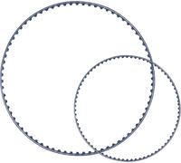 EasyByMall Kit de remplacement de courroie en polyuréthane pour nettoyeur de piscine Polaris 360 et 380 - Comprend 1 petite + 1 grande courroie, renforcée pour une longue durée de vie