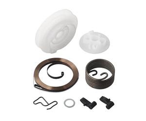 EasyByMall Kit de réparation de démarreur à tirette pour souffleurs de feuilles BG56C, BG86C, SH86C, SH56C - Kit de remplacement 7 pièces avec ressort, pattes, support, joint