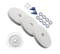EasyByMall Kit de réparation de nettoyeur de piscine compatible avec Polaris 180 280 avec grandes roues C6, roulements, pièces de turbine et vis