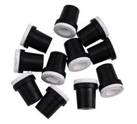 EasyByMall Lot de 10 buses de sablage de 2 à 3,5 mm avec pointe en céramique pour réservoirs de sablage de 5 gallons, pièces de sablage en plastique