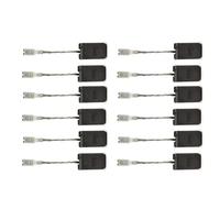 EasyByMall Lot de 12 balais de charbon pour meuleuses d'angle Bosch GWS 1000/1100/1400/10/11/14/15-125, pièces de rechange de moteur de 17 x 10 x 5 mm