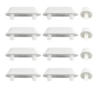 EasyByMall Lot de 12 tampons pour abattant de toilettes, amortisseurs de chocs pour siège de toilette en bois, réduction du bruit, facile = installer pour la maison