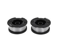 EasyByMall Lot de 2 bobines de rechange pour tondeuse à gazon sans fil 20 V, avec filament pour tondeuse à gazon à poignée télescopique, installation sans outil ABS