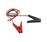 EasyByMall Lot de 2 câbles de démarrage pour clôture électrique avec pinces crocodiles - Fil de terre robuste de 0,9 m pour chargeur de clôture solaire, protection du jardin des animaux domestiques