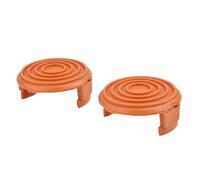 EasyByMall Lot de 2 cache-fils pour débroussailleuse Worx GT/WG 112E, 118E, 119E, 184E, 168E - Couvercle de bobine encliquetable en ABS WA0037