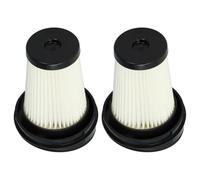 EasyByMall Lot de 2 filtres plissés plats pour aspirateurs cycloniques Grundig Domo 21,6 V GMN9080 GMN9081, pièces de rechange haute efficacité