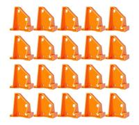 EasyByMall Lot de 20 entretoises de sol pour installation stratifiée, cales d'écart de 6,35 mm et 1,27 cm pour sols flottants en bois, vinyle, cales en ABS réutilisables