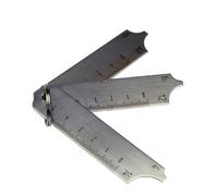 EasyByMall Lot de 3 jauges d'inspection de soudure en acier inoxydable pour une mesure précise de soudure multi-tailles, compact et