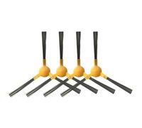 EasyByMall Lot de 4 brosses latérales compatibles avec Mamibot Exvac660 680S 880, Tesvor X500 Pro S6 M1 T8, Neatsvor X520 X600, iKhos Netbot S15